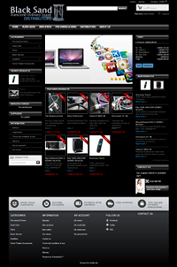 Redesign Blacksand Site, and Set Up a New Cart