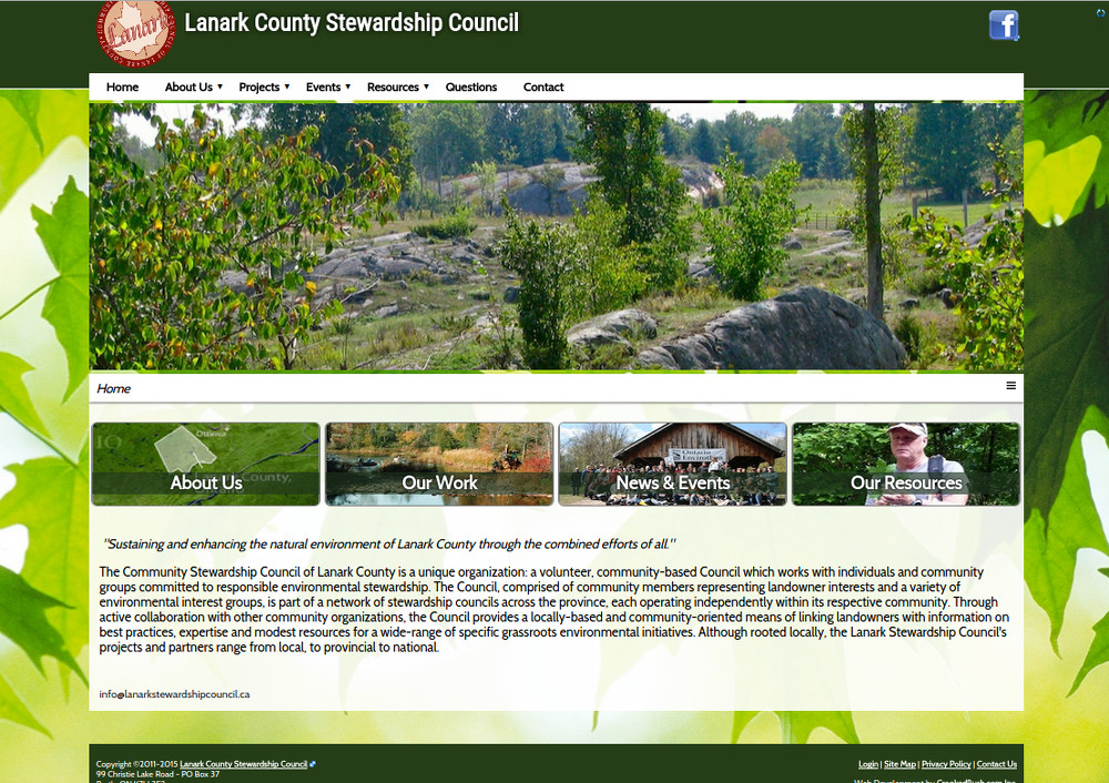Lanark County Stewardship Council Site Redesign