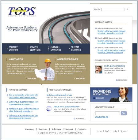 Web Development - TOPS Conveyor